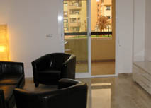 Lounge and balcony